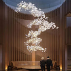 Ceramic Ginkgo Luxury Branch Chandelier 