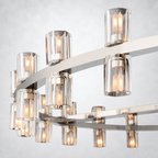 Marlowe Crystal Shades Round Chandelier 48"