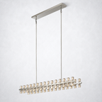 Marlowe Crystal Rectangular Chandelier 54"