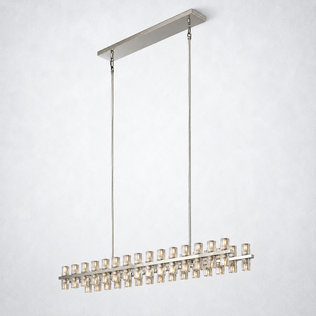 Marlowe Crystal Rectangular Chandelier 54"