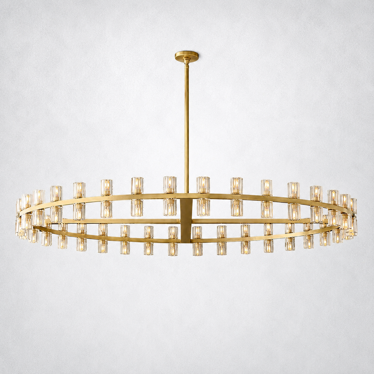 Marlowe Crystal Shades Round Chandelier 60"