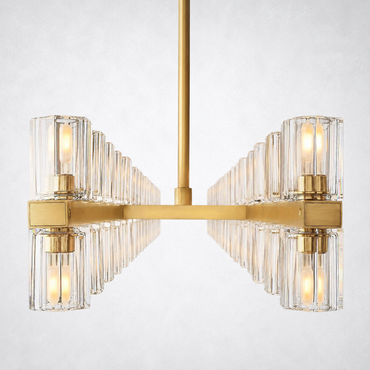 Marlowe Crystal Rectangular Chandelier 72"