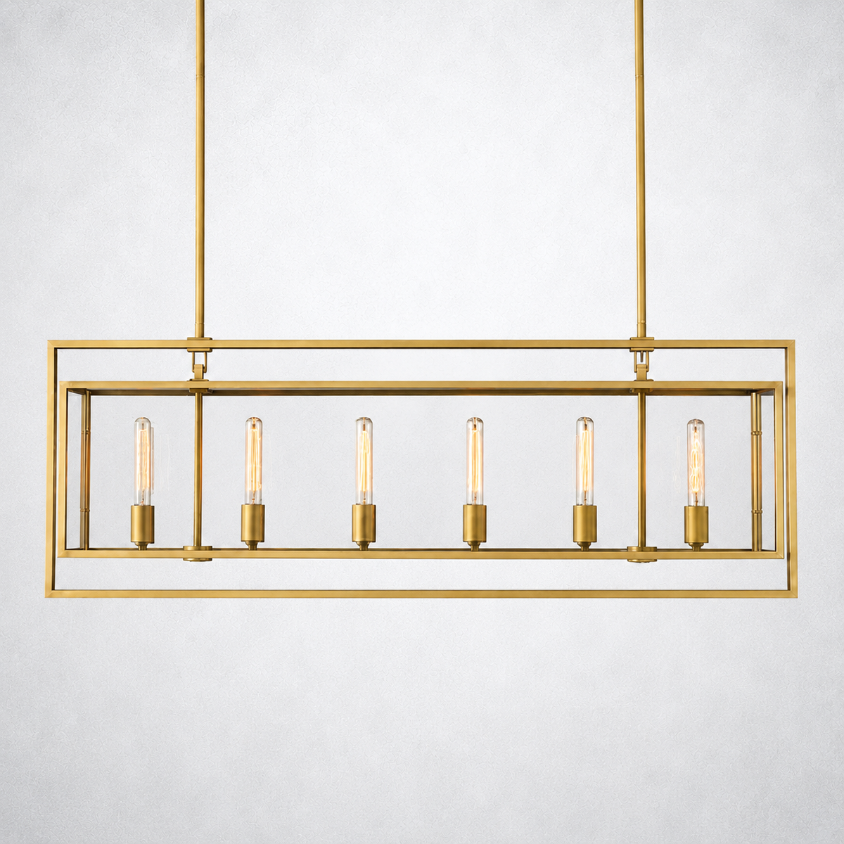 Vallora Vintage Rectangle Chandelier 54"