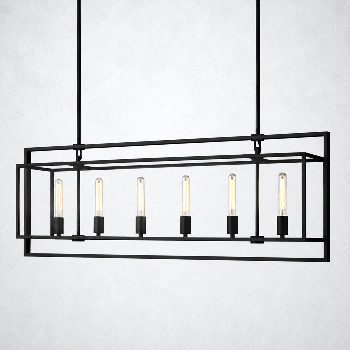 Vallora Vintage Rectangle Chandelier 54"