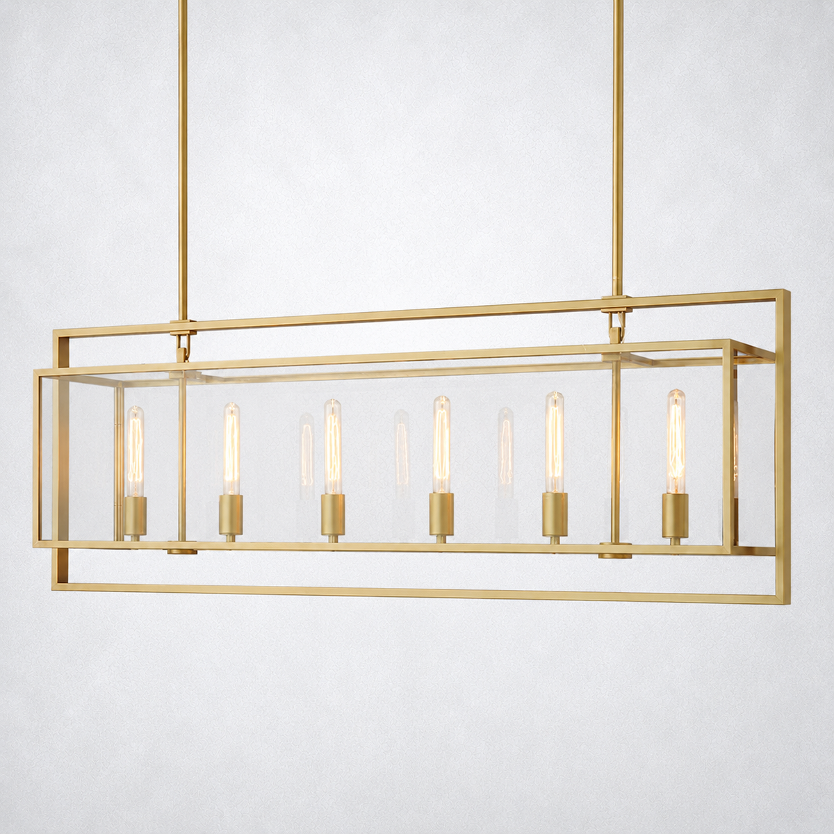 Vallora Vintage Rectangle Chandelier 54"