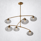 Prestige Clear Glass Mobile Round Chandelier