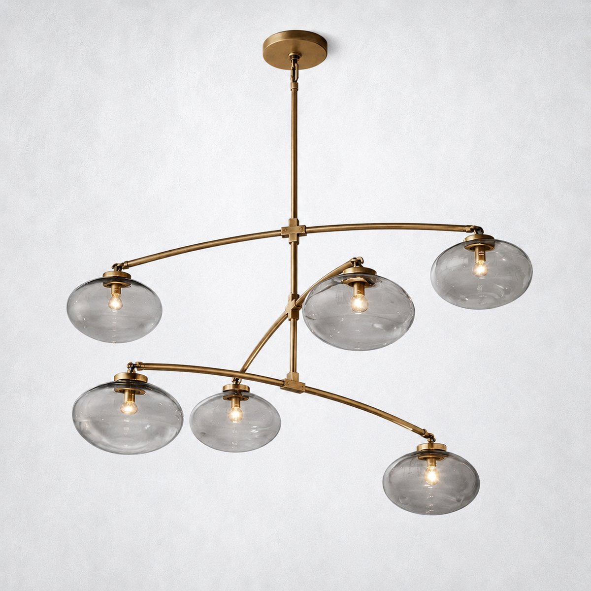 Prestige Clear Glass Mobile Round Chandelier