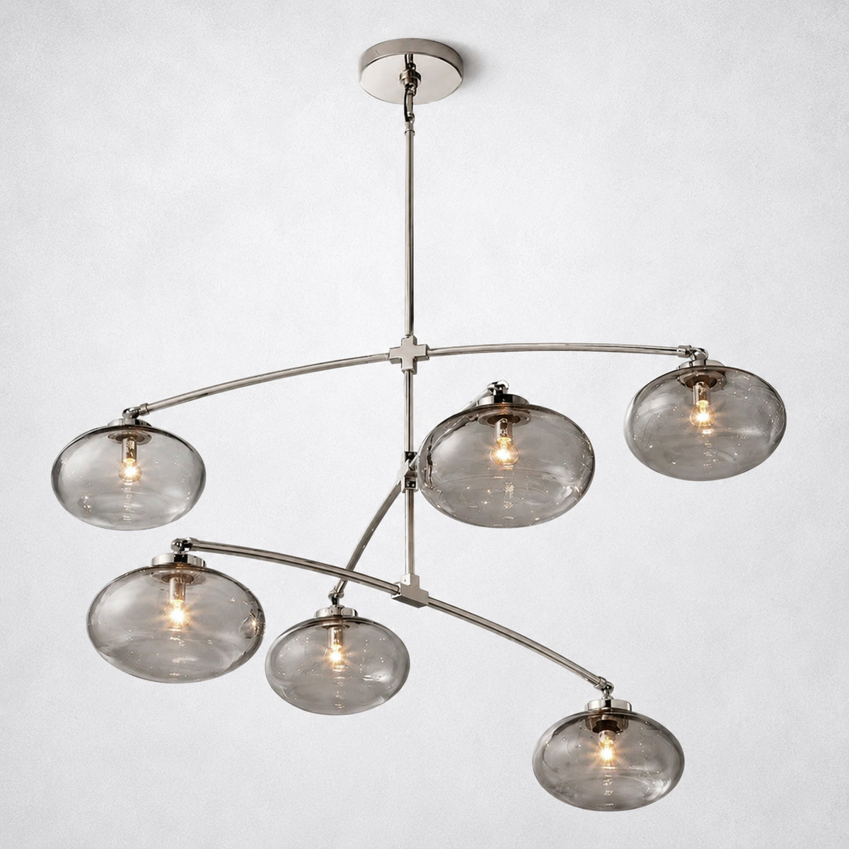 Prestige Clear Glass Mobile Round Chandelier