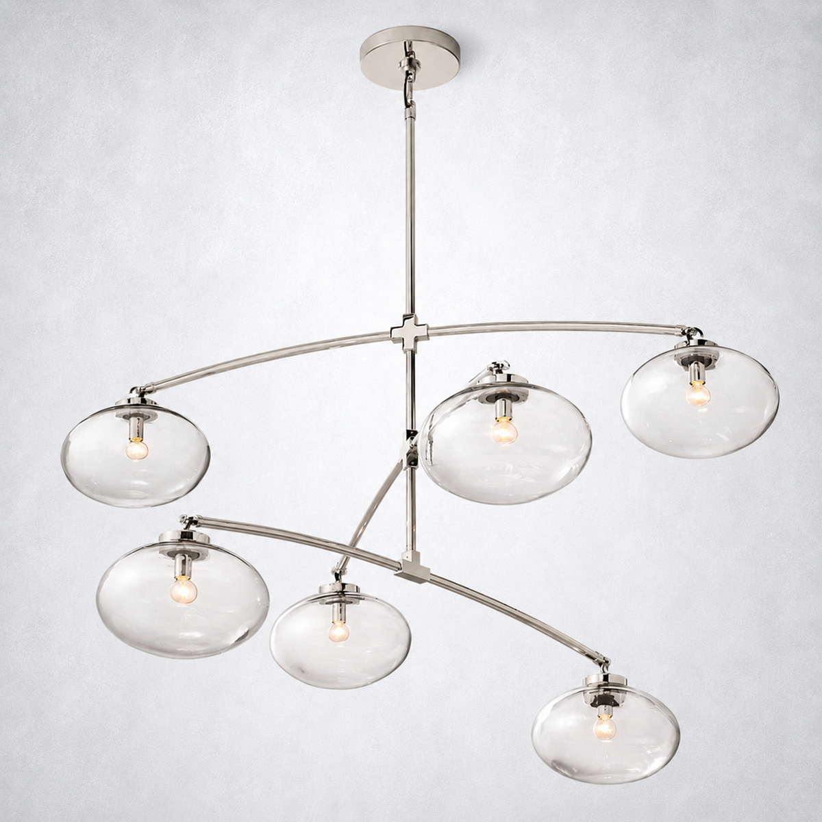 Prestige Clear Glass Mobile Round Chandelier