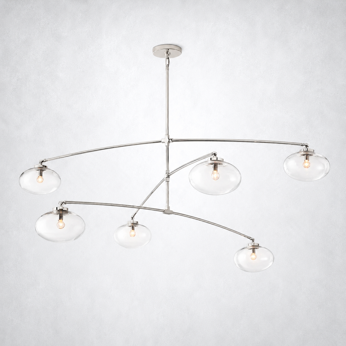 Prestige Clear Glass Mobile Round Chandelier