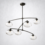 Prestige Clear Glass Mobile Round Chandelier