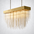 Glint Rectangular Chandelier 54"