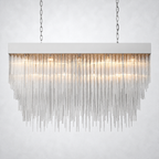 Glint Rectangular Chandelier 54"