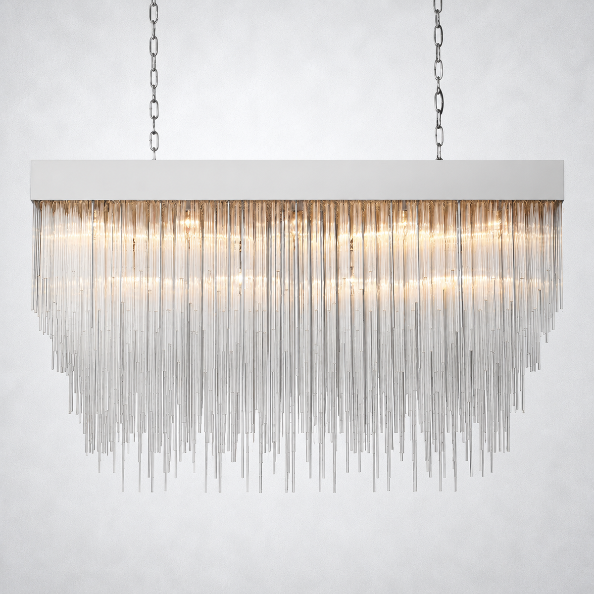 Glint Rectangular Chandelier 54"