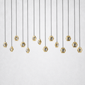 Coikle Crystal Ball Linear Chandelier 72"