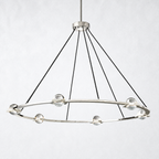 Dorian Crystal Ball Round Chandelier 48"