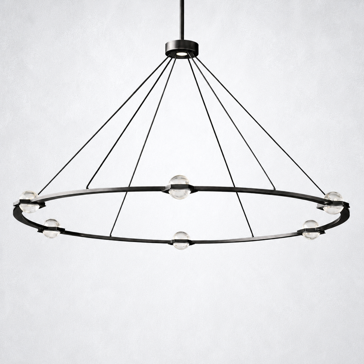Dorian Crystal Ball Round Chandelier 60"