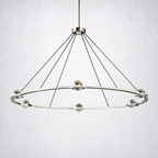Dorian Crystal Ball Round Chandelier 60"