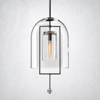 Vesper Brass Grand Wall Sconce Glass Shade