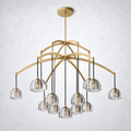 Glowen Glass Round Chandelier 60"