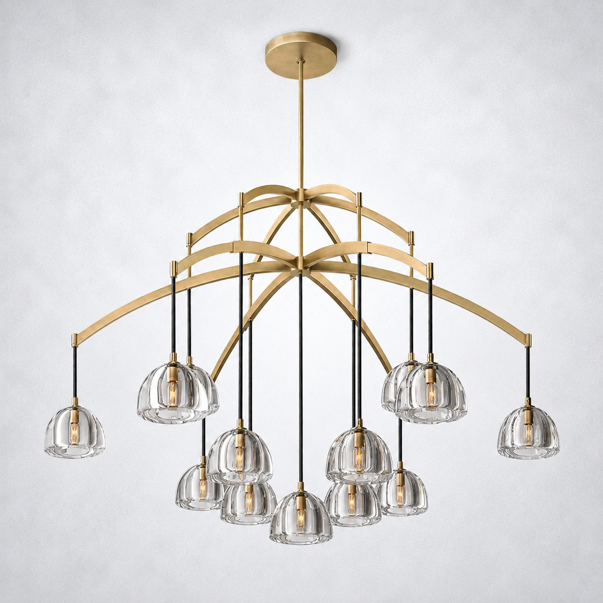 Glowen Glass Round Chandelier 60"