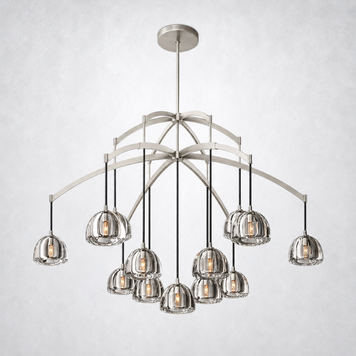 Glowen Glass Round Chandelier 60"