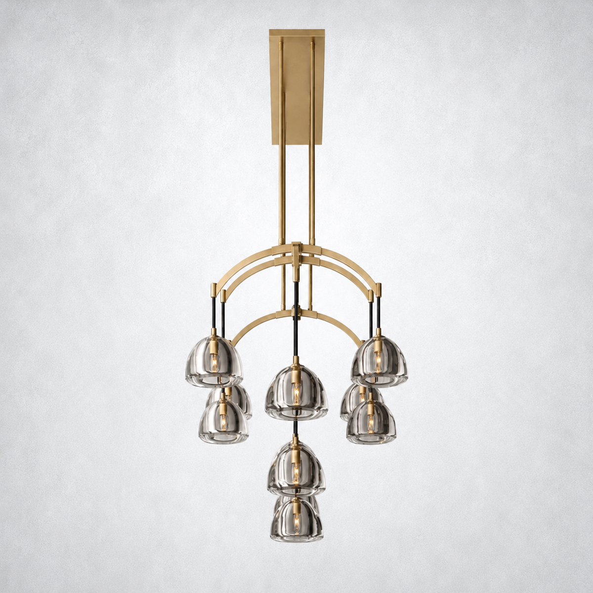 Glowen Glass Linear Chandelier 72"