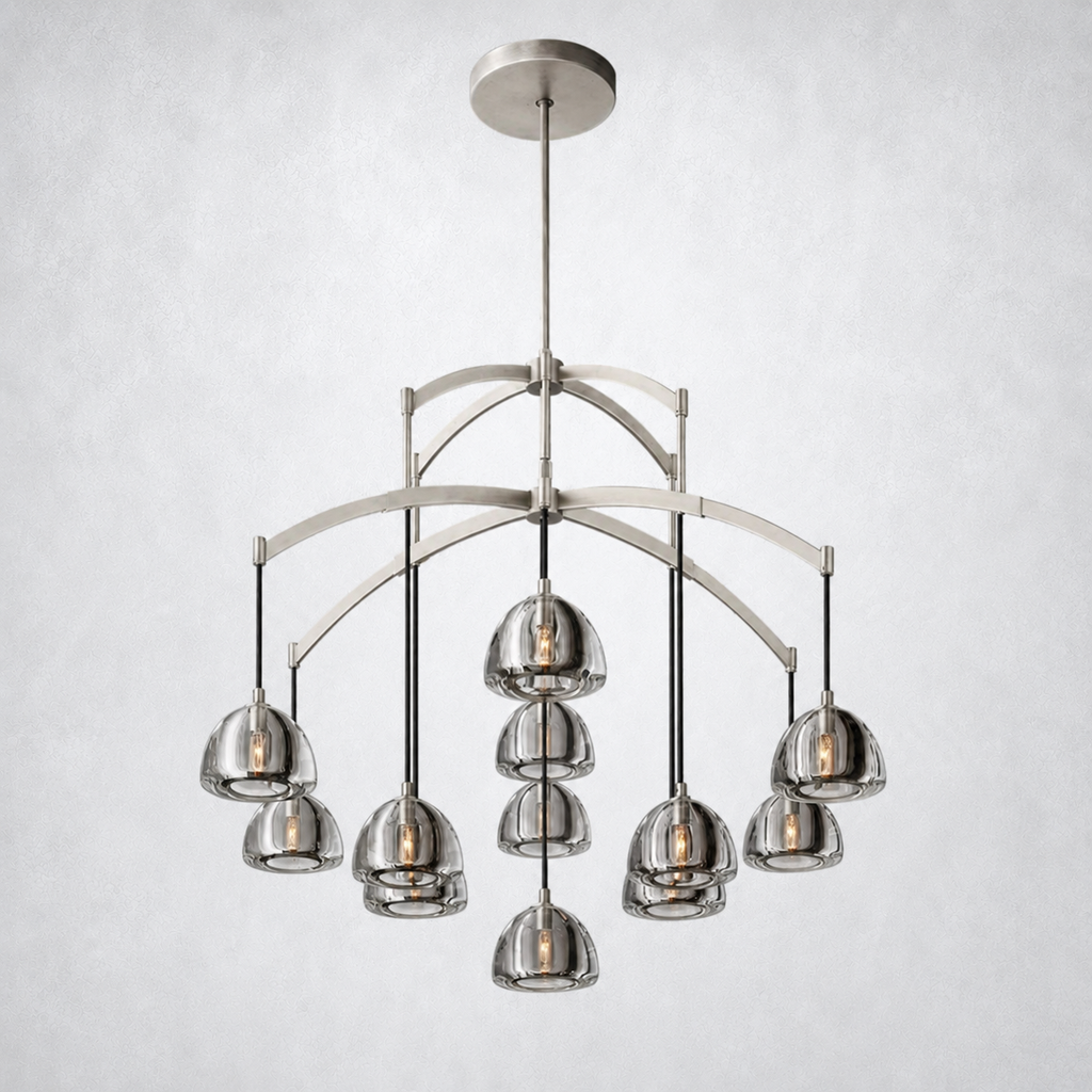 Glowen Glass Round Chandelier 48"