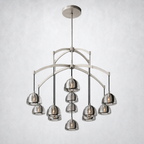 Glowen Glass Round Chandelier 48"