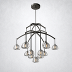 Glowen Glass Round Chandelier 48"