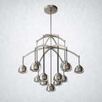Glowen Glass Round Chandelier 48"