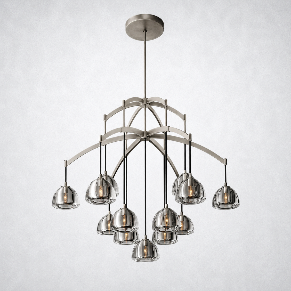 Glowen Glass Round Chandelier 48"
