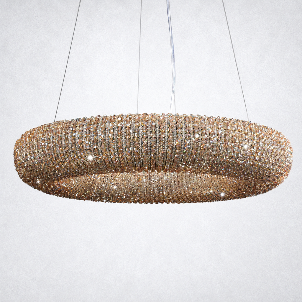 Elysian Crystal Round LED Chandelier 41"