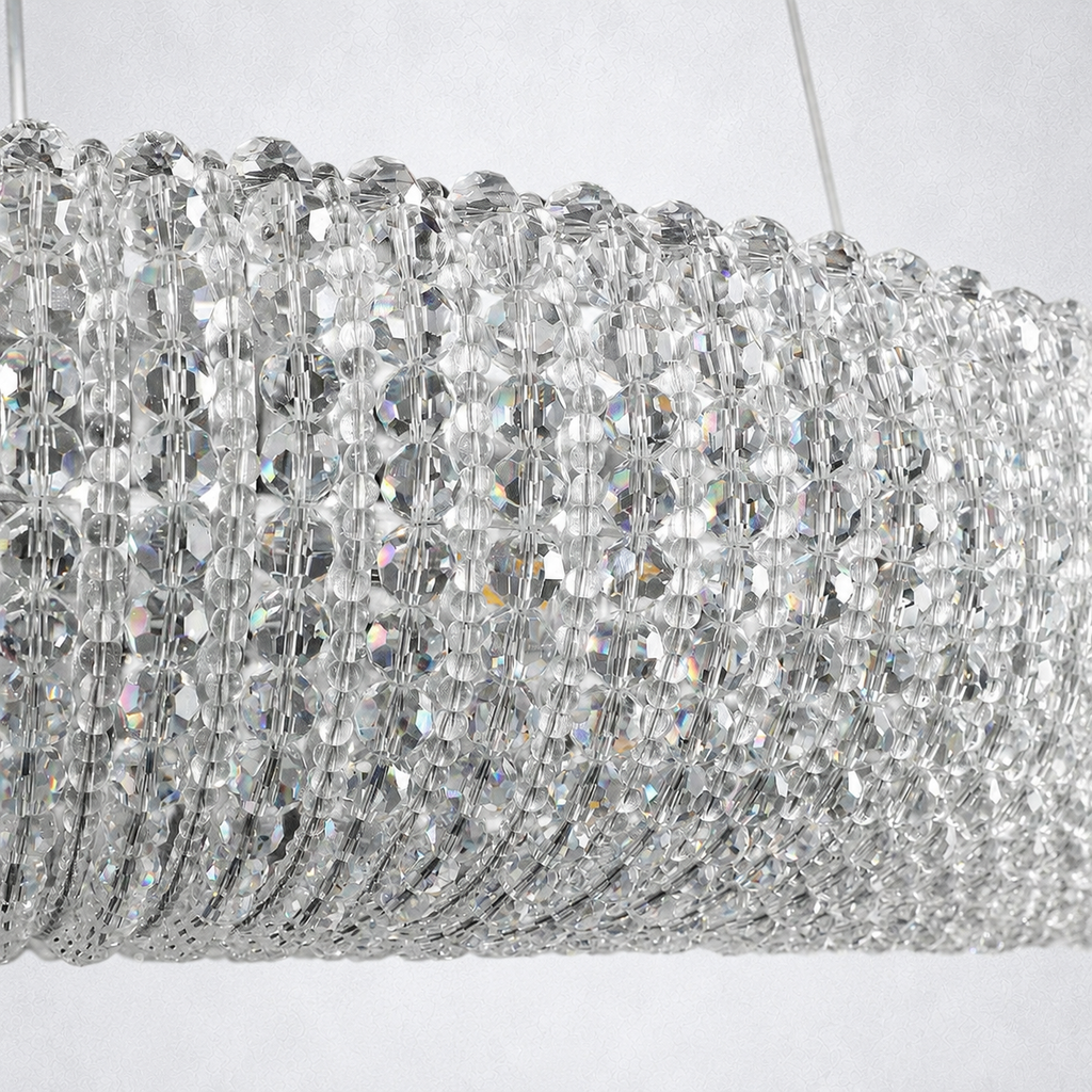 Elysian Crystal Round LED Chandelier 41"
