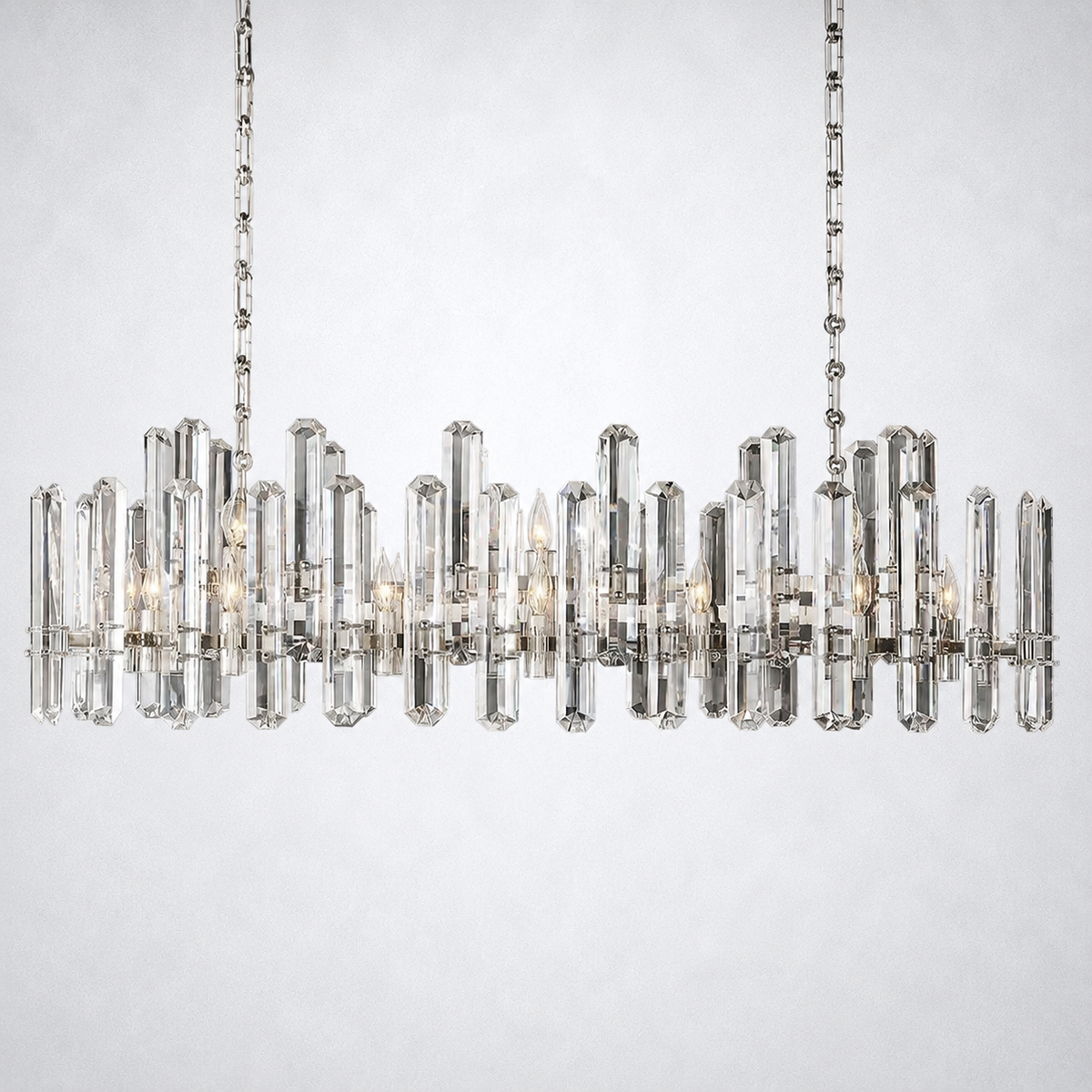 Twilight Prism Linear Chandelier 54"