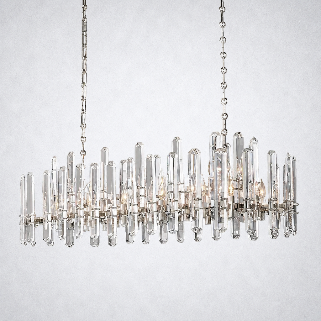 Twilight Prism Linear Chandelier 54"