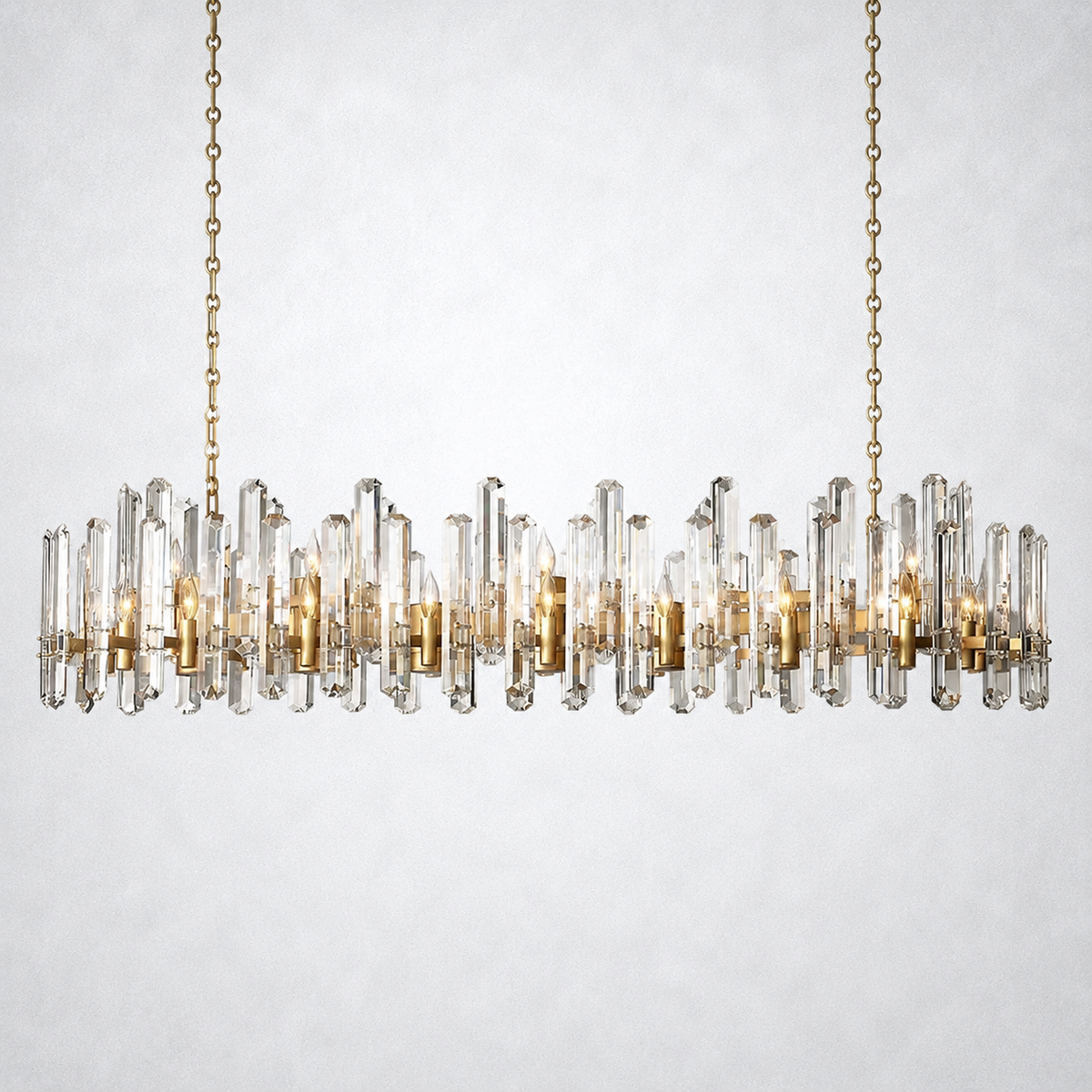 Twilight Prism Linear Chandelier 72"