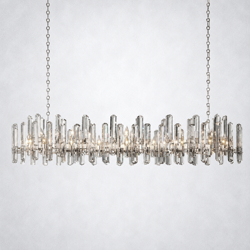 Twilight Prism Linear Chandelier 72"