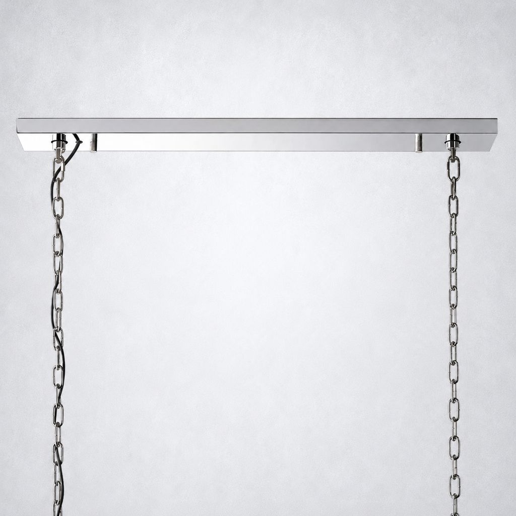 Ellington Alabaster Rectangular Chandelier 62"