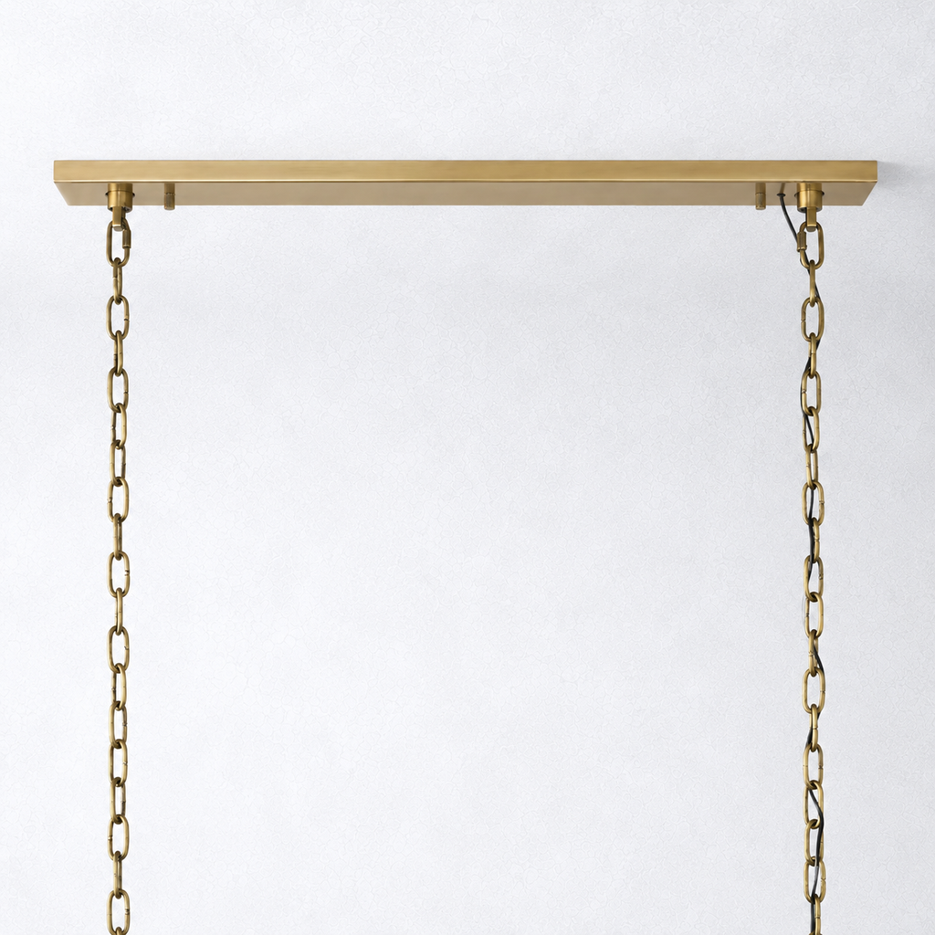 Ellington Calcite Rectangular Chandelier 74"