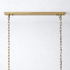 Ellington Calcite Rectangular Chandelier 74"