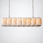 Ellington Alabaster Rectangular Chandelier 54"