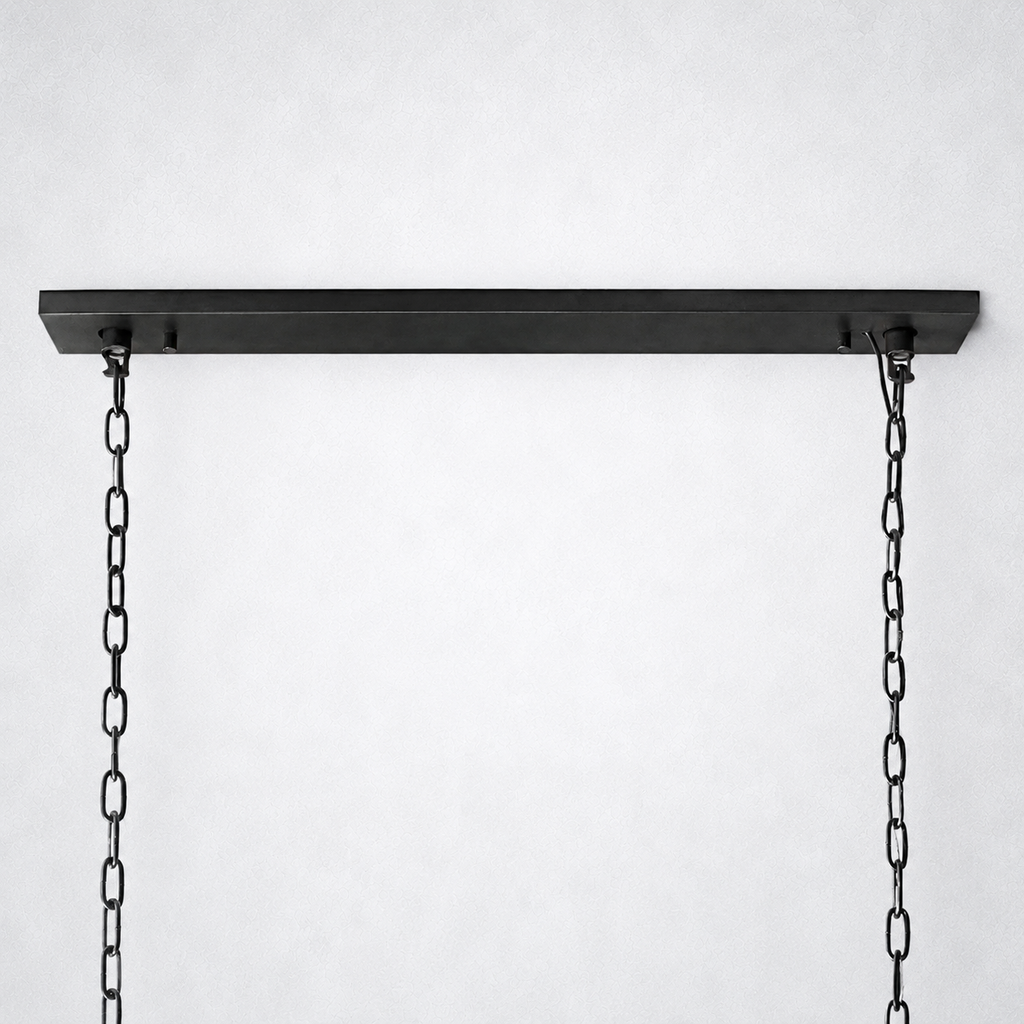 Ellington Alabaster Rectangular Chandelier 54"