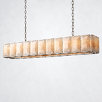 Ellington Calcite Rectangular Chandelier 74"