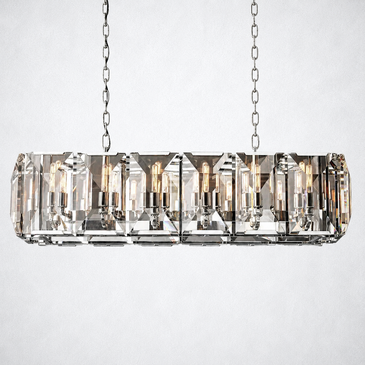 Ellington Crystal Rectangular Chandelier 42“