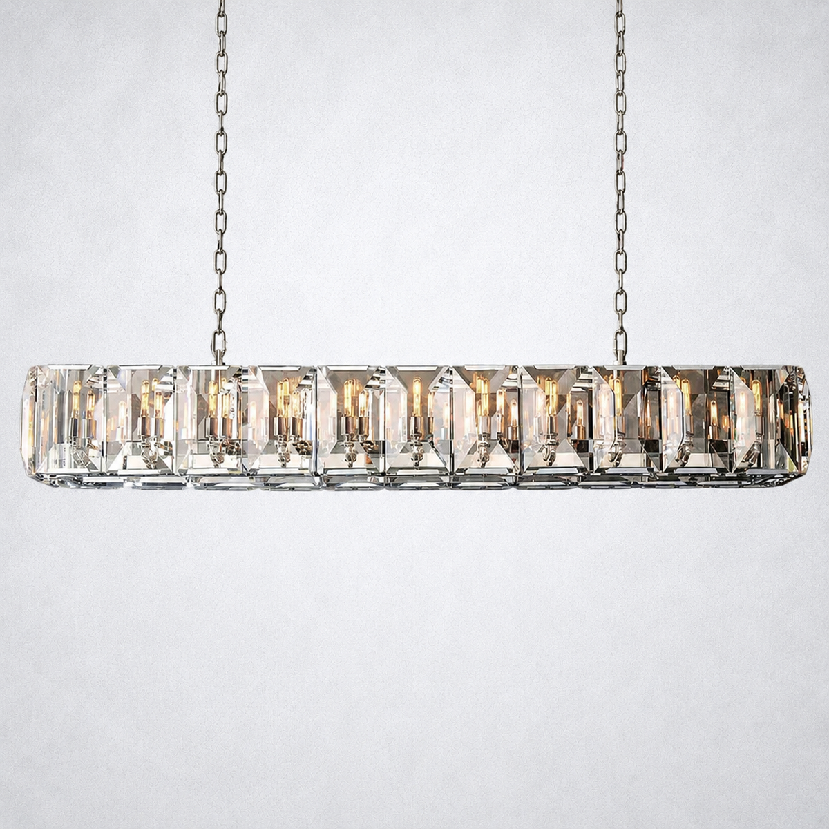 Ellington Crystal Rectangular Chandelier 74“
