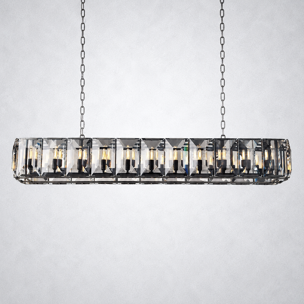 Ellington Crystal Rectangular Chandelier 74“