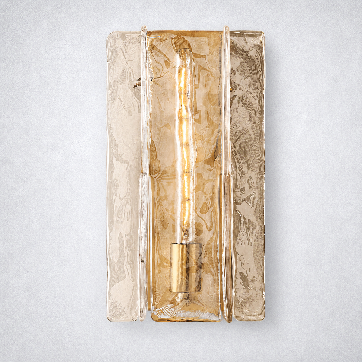 Enclave Clear Glass Sconce 15"