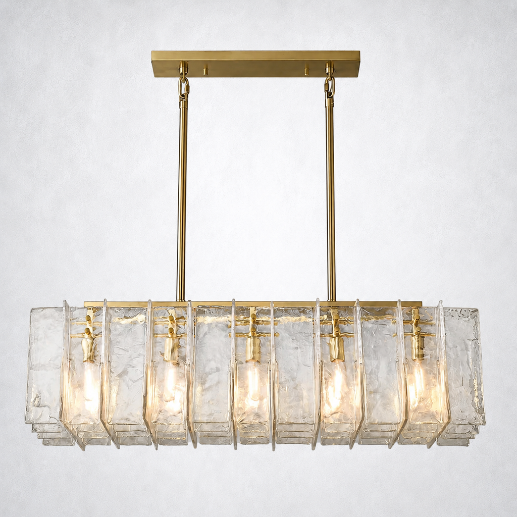 Enclave Rectangular Chandelier 49"
