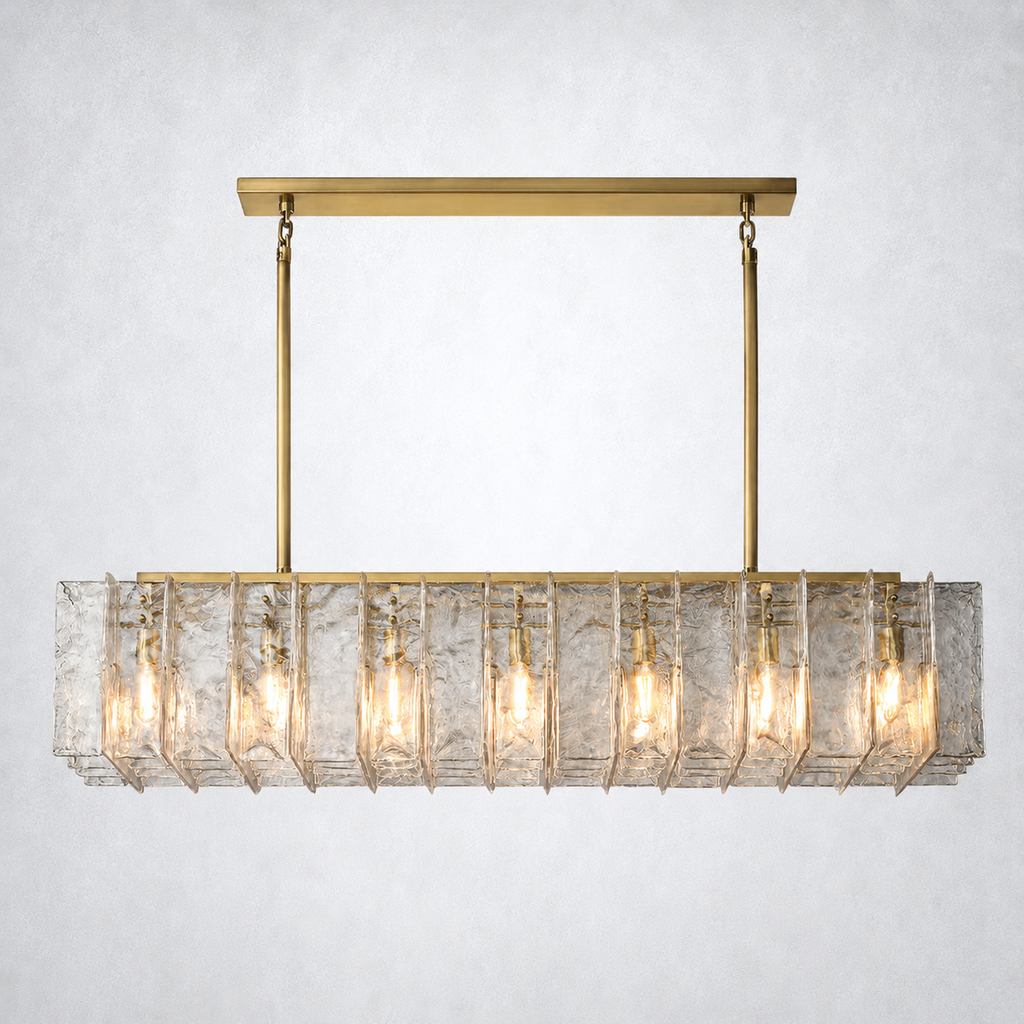 Enclave Rectangular Chandelier 67"